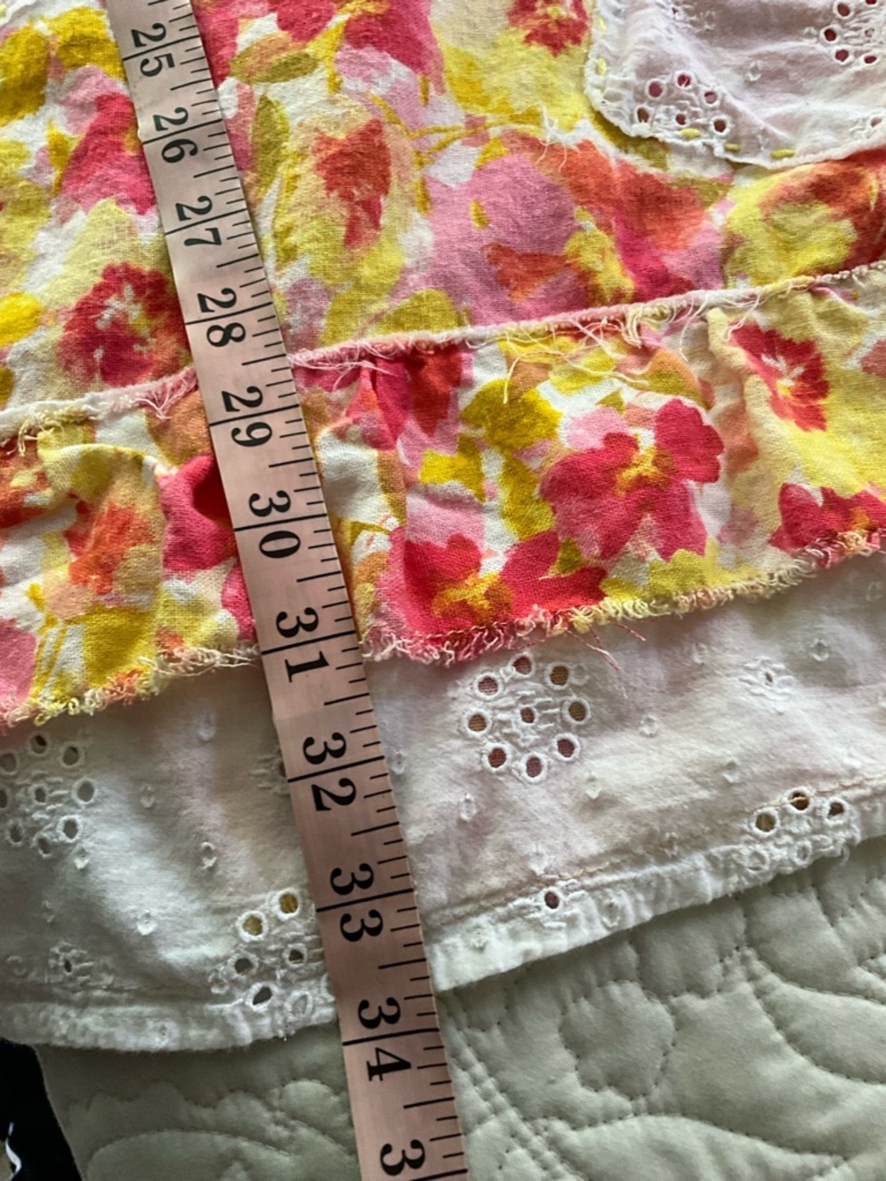 Handmade Boho Patchwork Floral Tunic Top Large - Picture 8 of 8